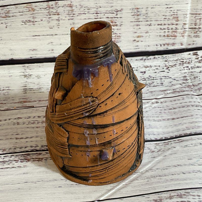 VTG. ALEXANDER LVOVICH Ceramic Pottery Candle Holder- 4"