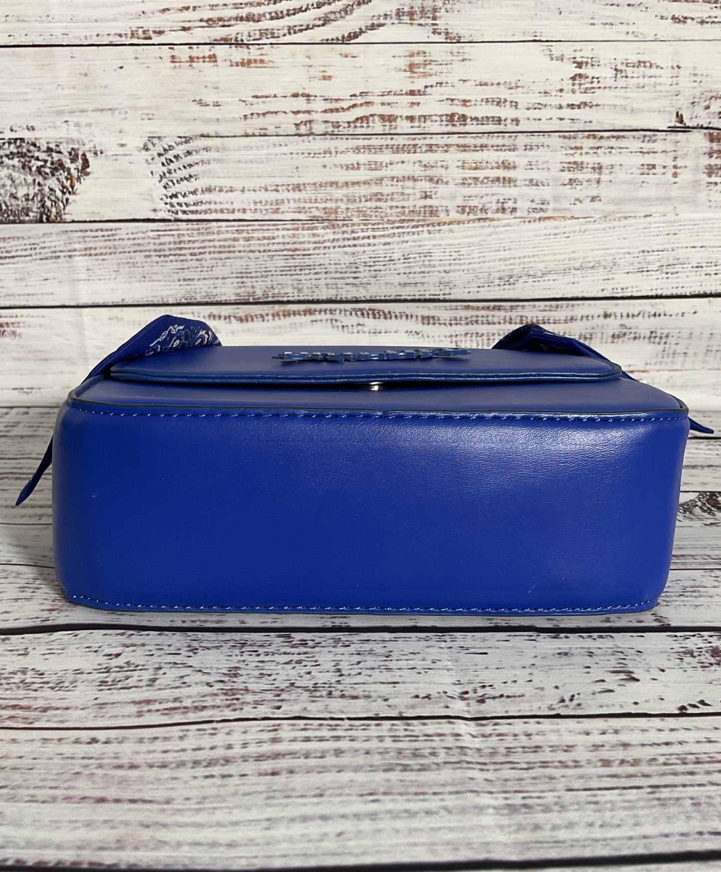 Drillife Drilly Women's Blue Faux Leather Bandana Handbag