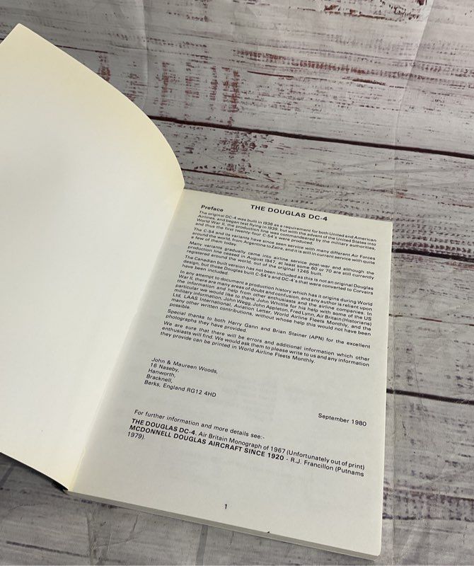 DC- 4 & DC- 6: A Production List And Pictorial History By P. R. Smith
