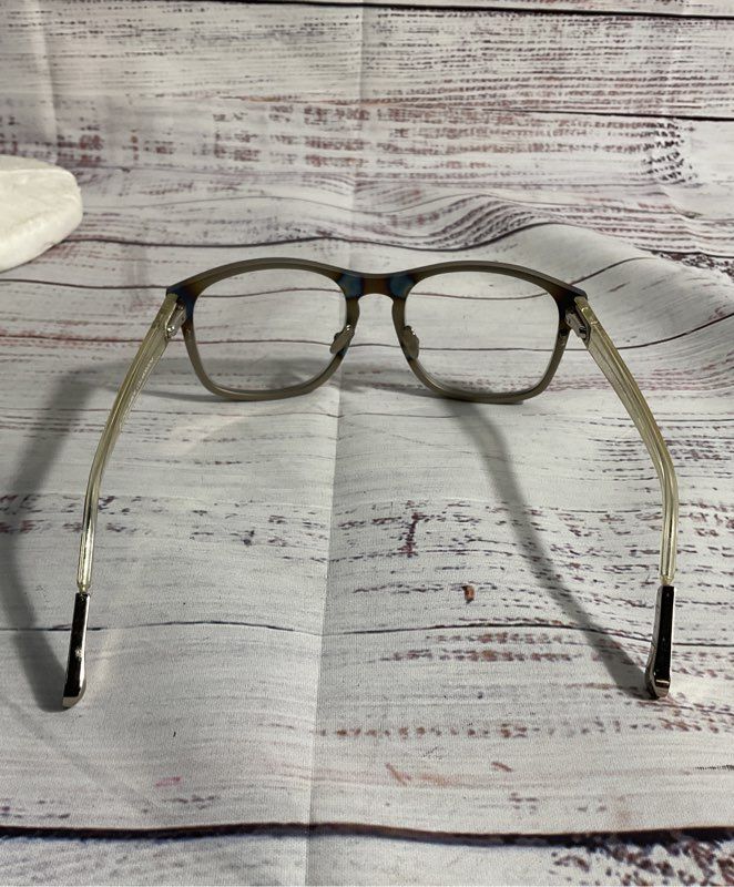 Kris Van Assche x Linda Farrow Heavy Silver Prescription Eyeglasses Frames