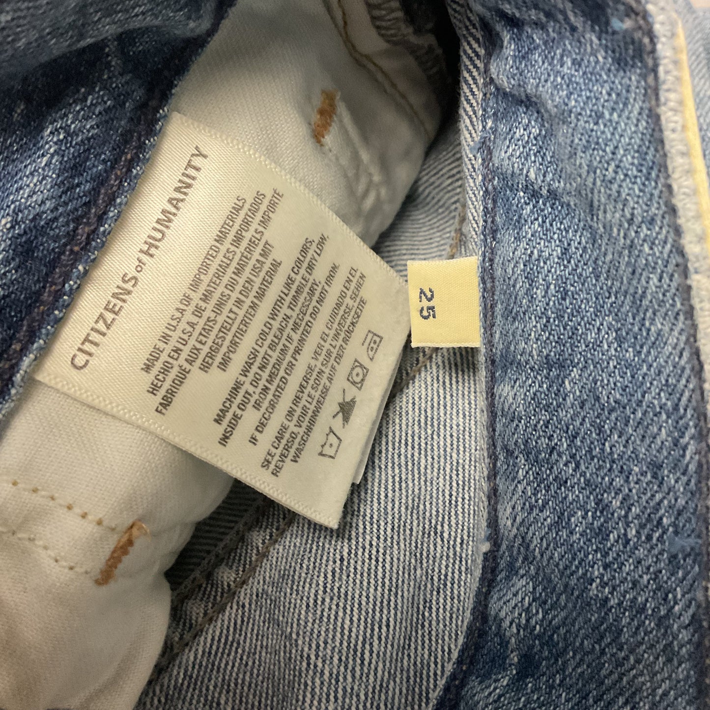 Citizens of Humanity Liya High Rise Classic Fit Blue Jeans Pants - Size 25 New