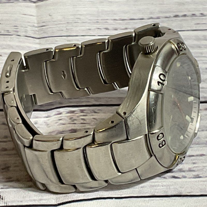 NAUTICA 10064G Stainless Steel Chronograph 100m Men's Watch- 6.25"