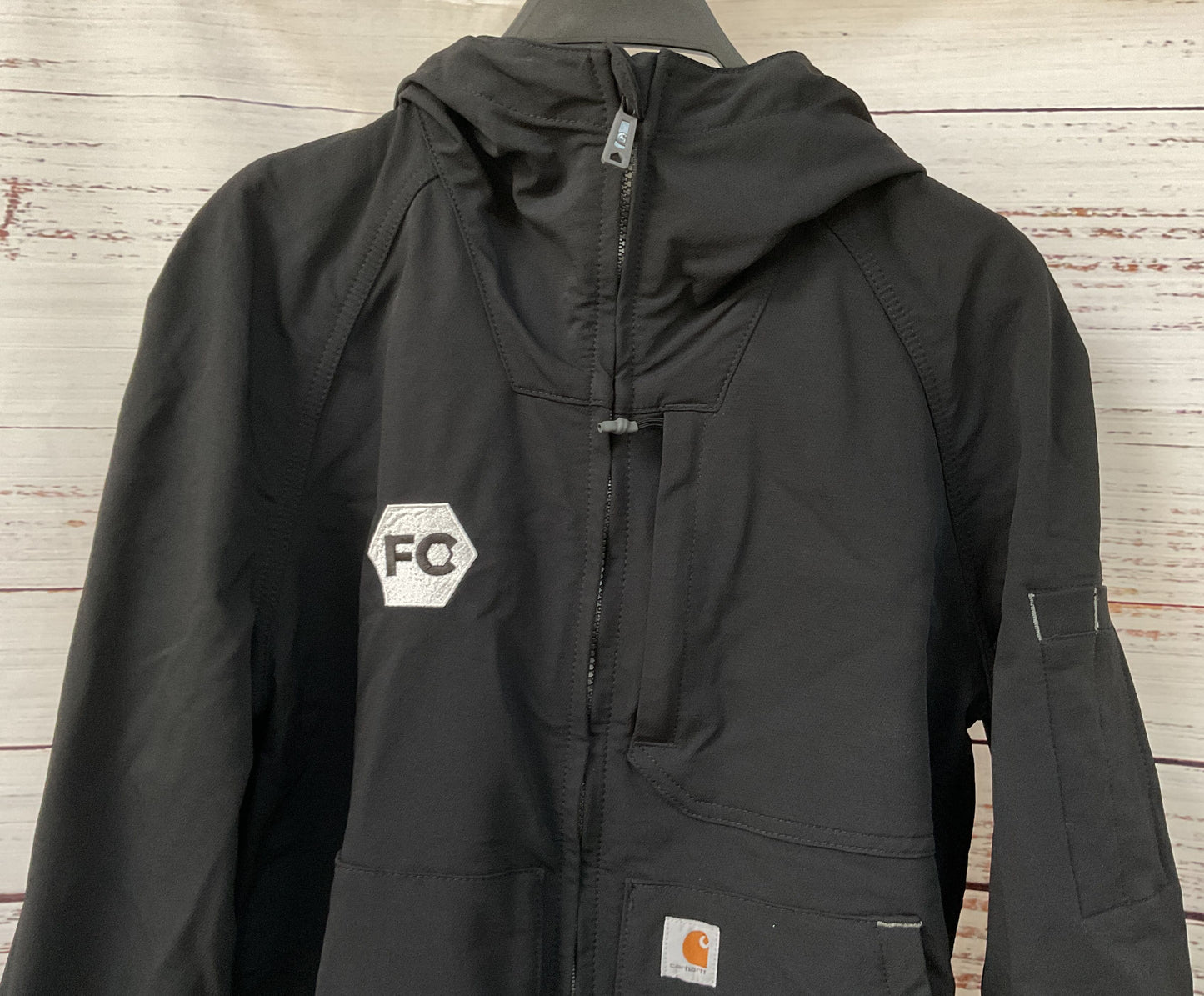 Carhartt Super Dux Women's Black Hooded Jacket Size M OJ5343-W
