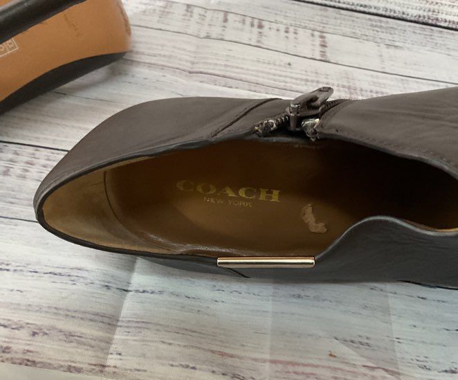 Women's Coach Seneca Brown Booties Size 7
