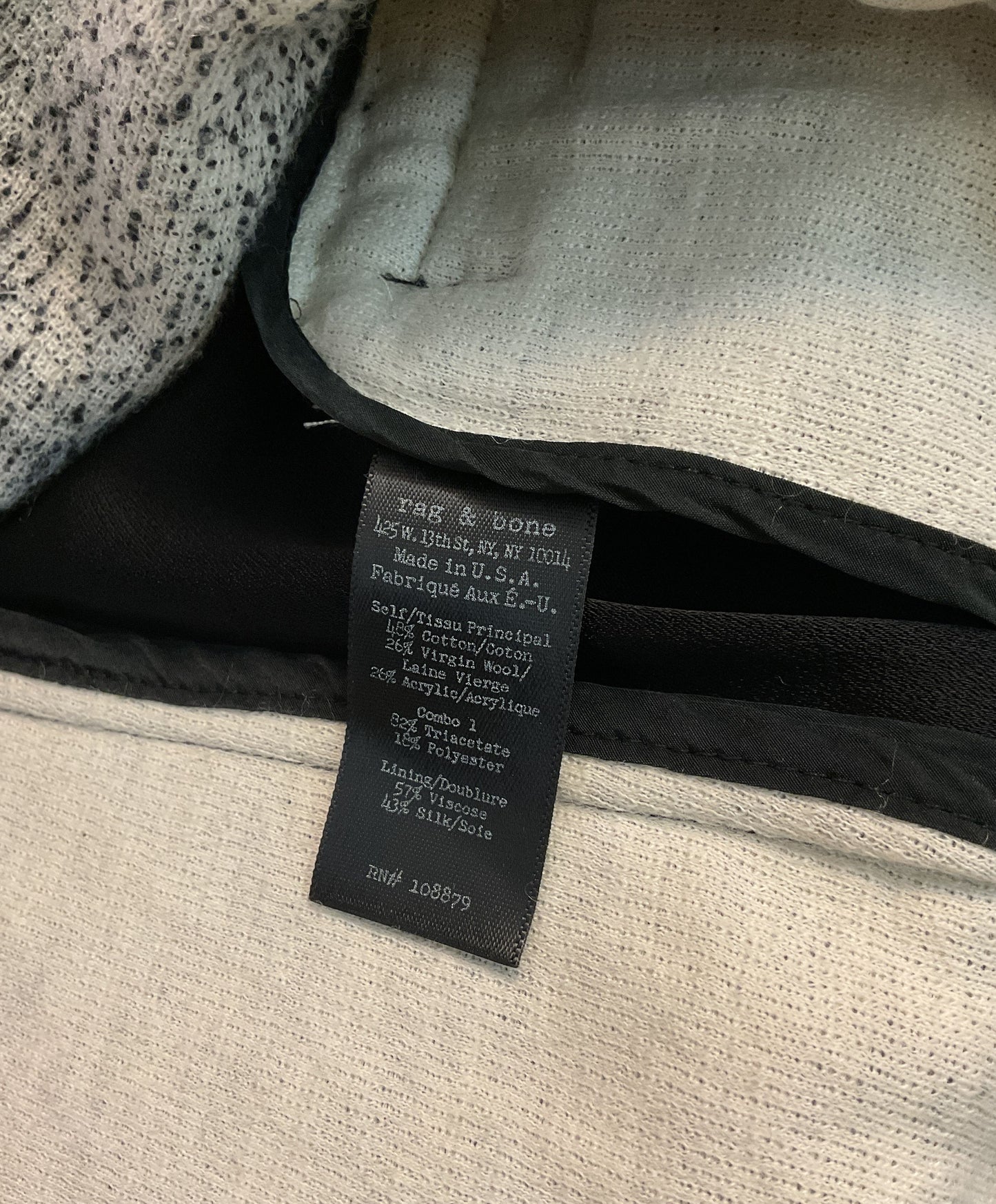 Women's Rag & Bone Heather Gray Jacket Size 2