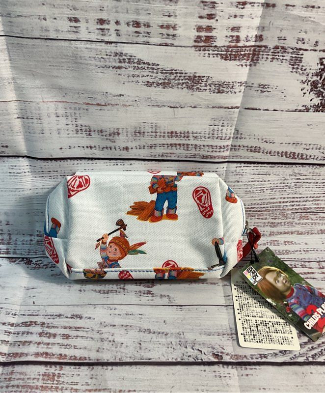 New Rare Medicom Toy Chucky " Child's Play Travel Bag White Small