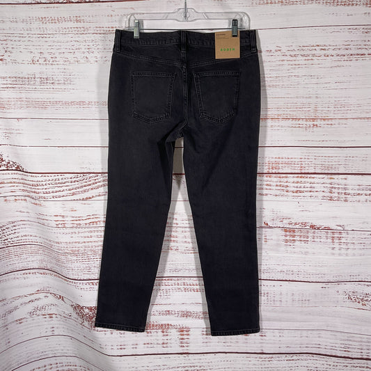 Boden Girlfriend Black Mid Rise Straight Jeans Pants Size 30"x27.5" New W/ Tags