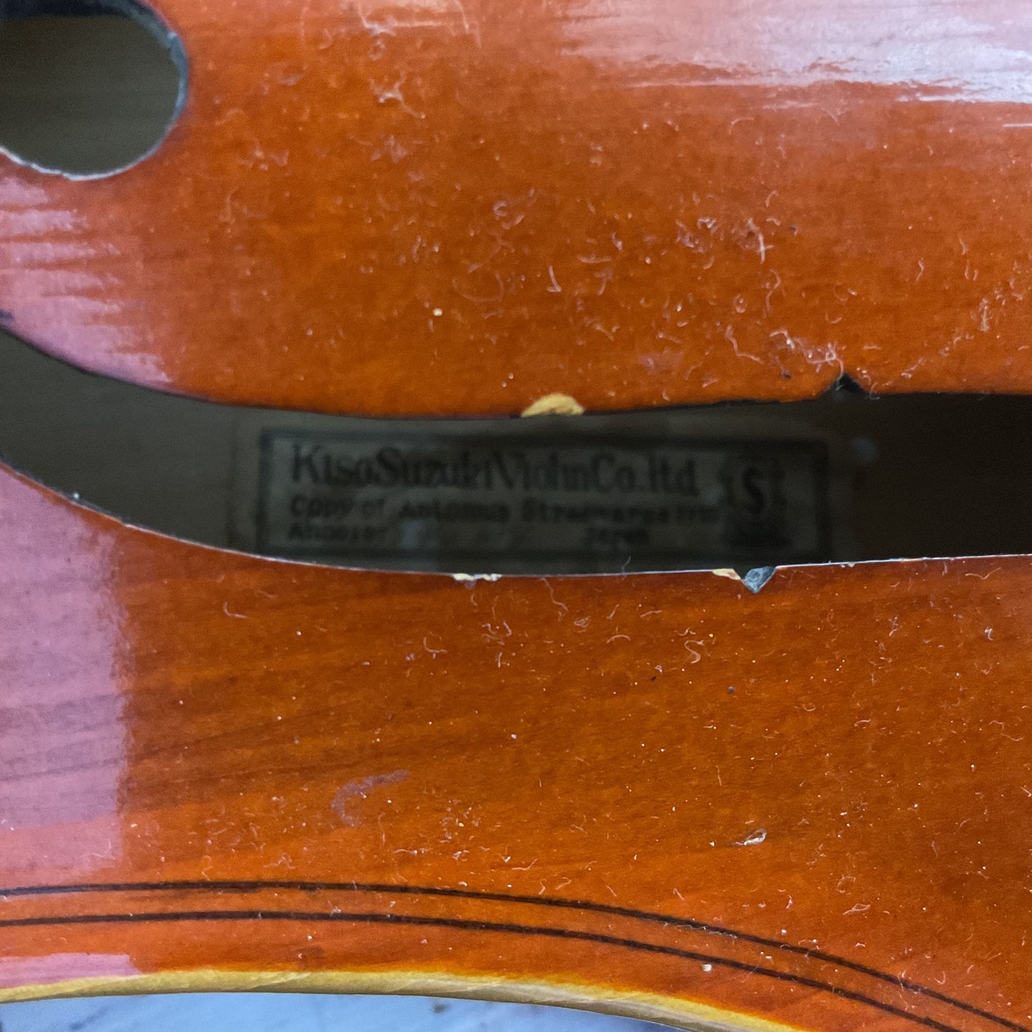 VTG.1978 KISO SUZUKI 3/4 Violin- COPY of Antonius Stradivarus 1720 Japan