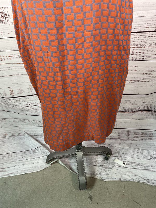 Ace & Jig Women's Shirt Dress Geometric Orange & Blue - Size XL