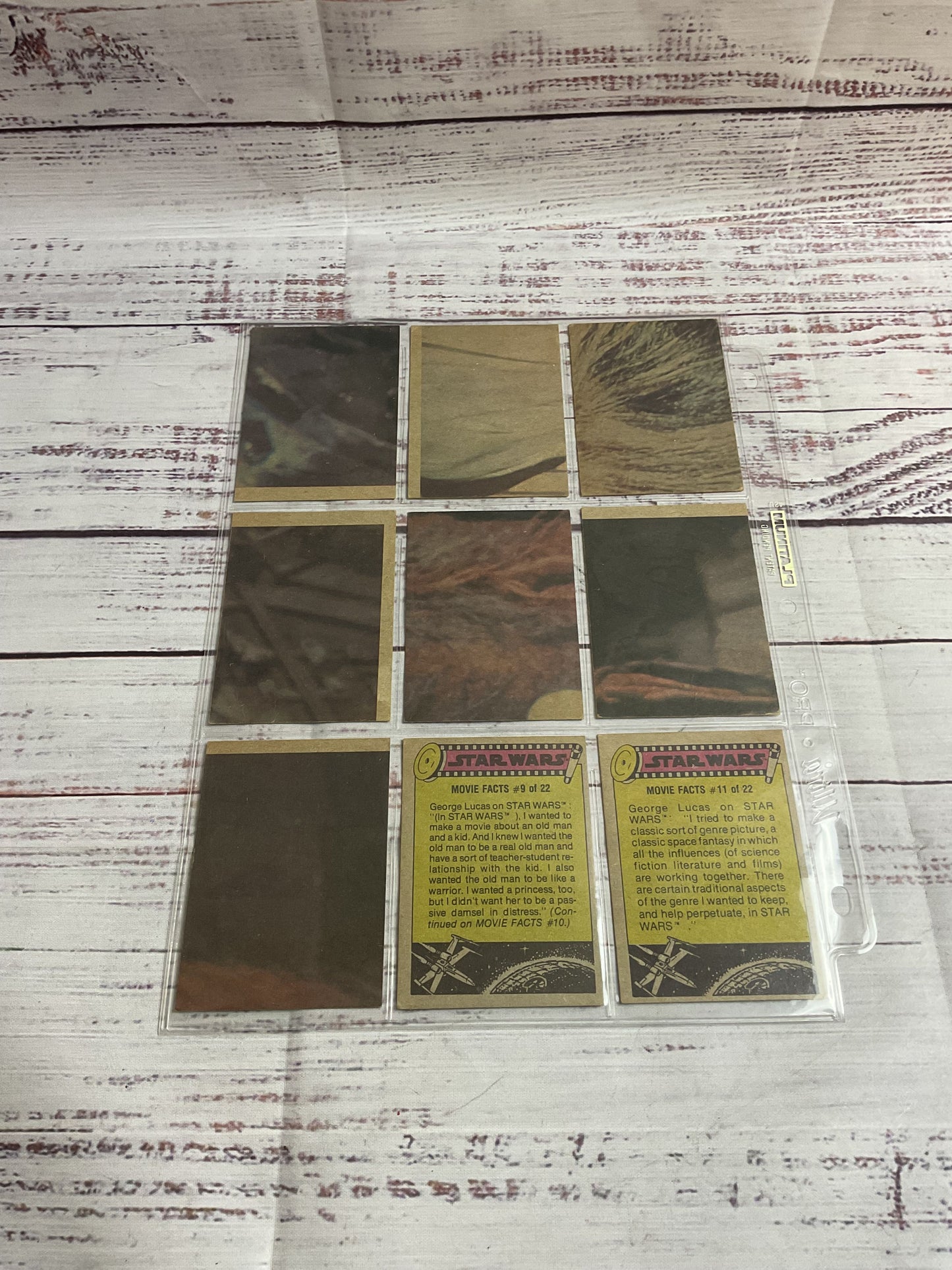 Vintage 1977 Star Wars Trading Cards Green Red Yellow
