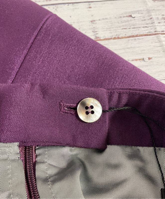 Women's Salvatore Ferragamo Purple WOOL Blend Skirt Size 40 EU/ 9-9.5 US