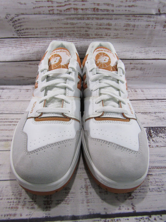New Balance 550 Men's Burnt Orange White Leather Sneakers Size 13 BB550LSC