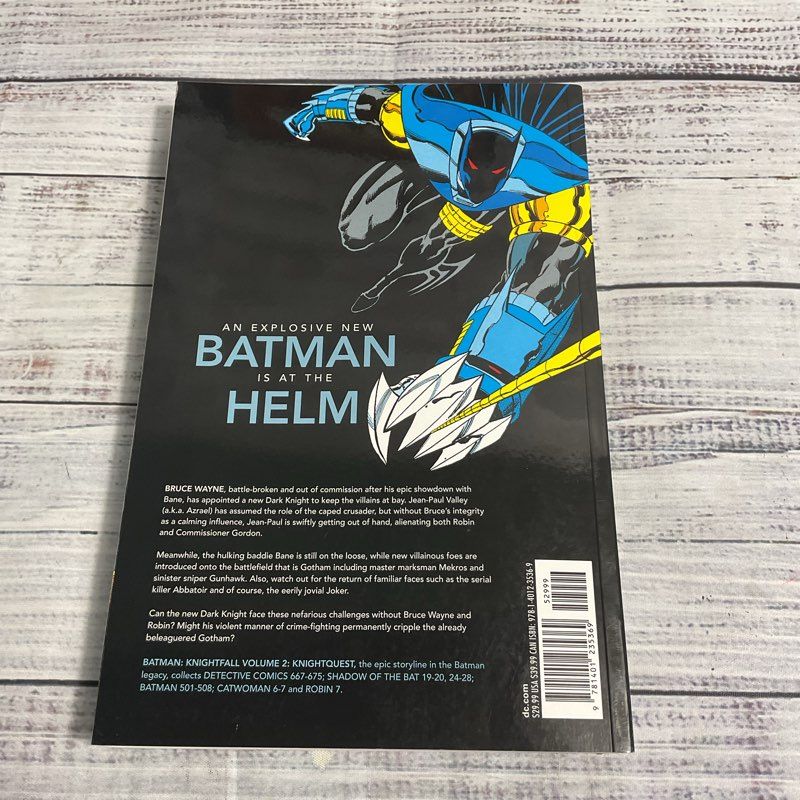 Set Of 3 Assorted Batman Paperback Comics Knight+Squire, Knightfall, Elseworlds