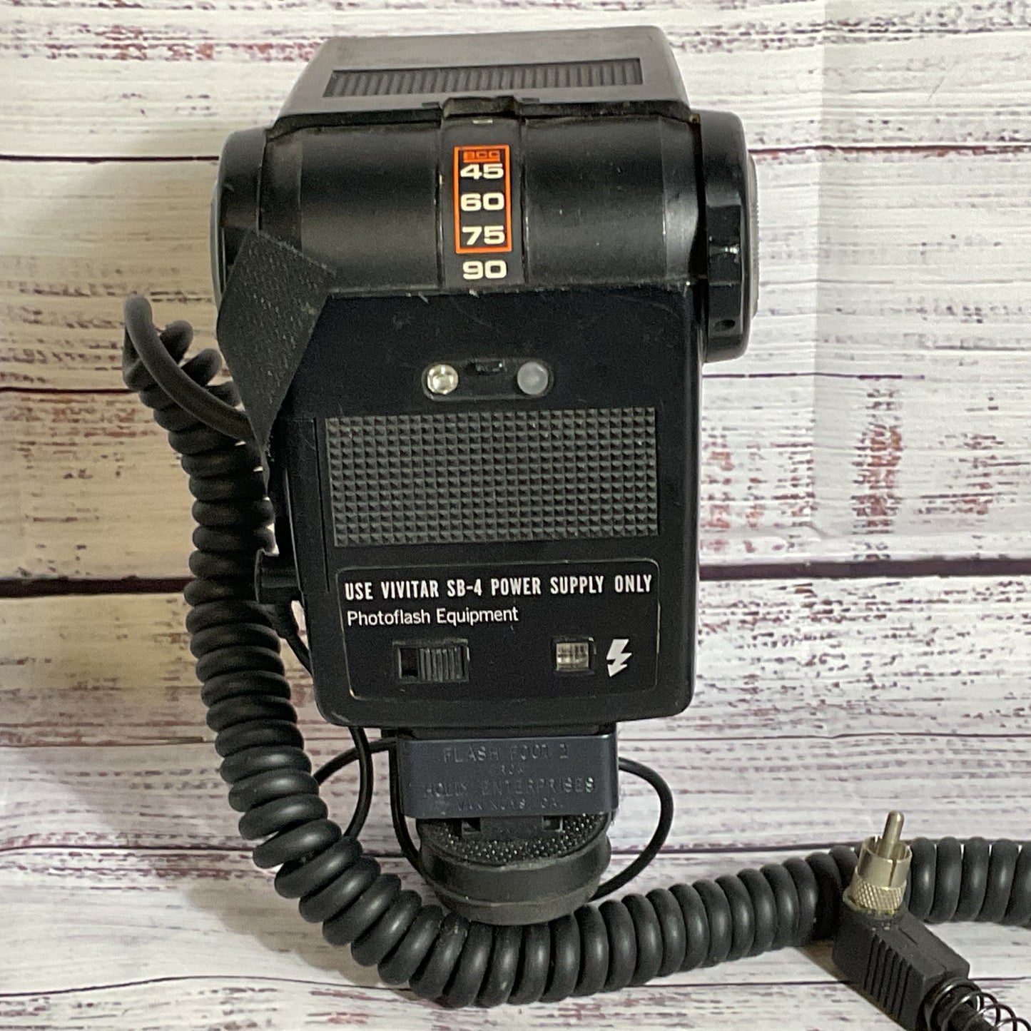 VTG. VIVITAR Auto 271 & Auto Thyristor 283 Camera Flash - Set of 2 (AS-IS)