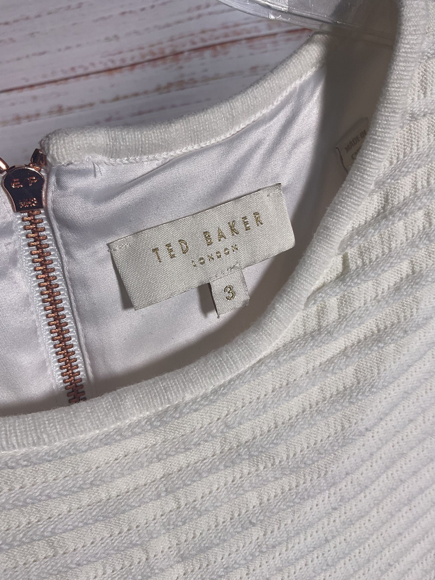 Ted Baker White Sleeveless - Size 3