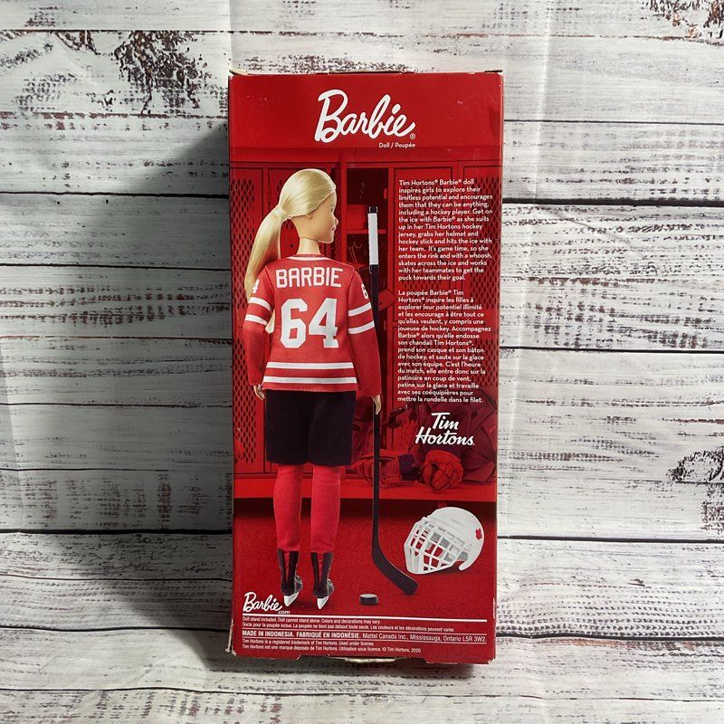 NEW Barbie Tim Horton's Signature Series Canadian Hockey Player Fashion Doll