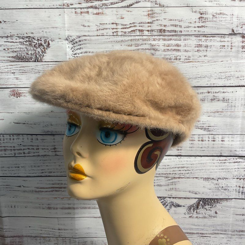NWT Kangol Furguroa 504 Cocoa Light Brown Fur Hat - Size Large