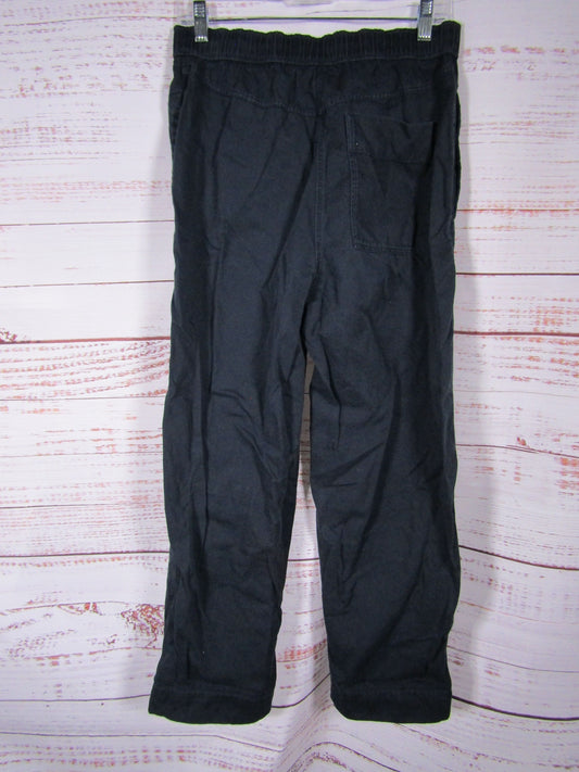COS Women's Navy Blue Cotton Linen Blend Jogger Pants Size 38