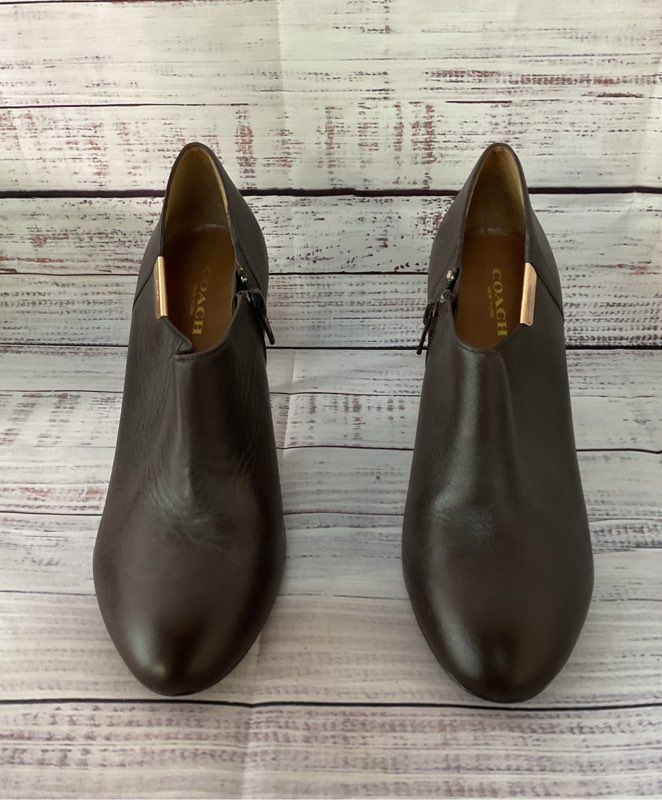Women's Coach Seneca Brown Booties Size 7
