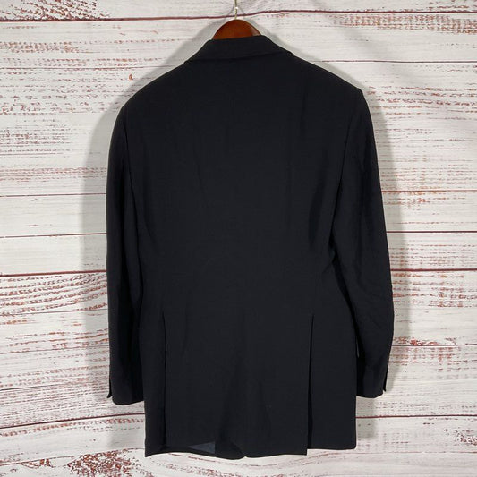 Giorgio Armani Borgo 21 Black 100% Wool 3 Button Suit Jacket Size in Description