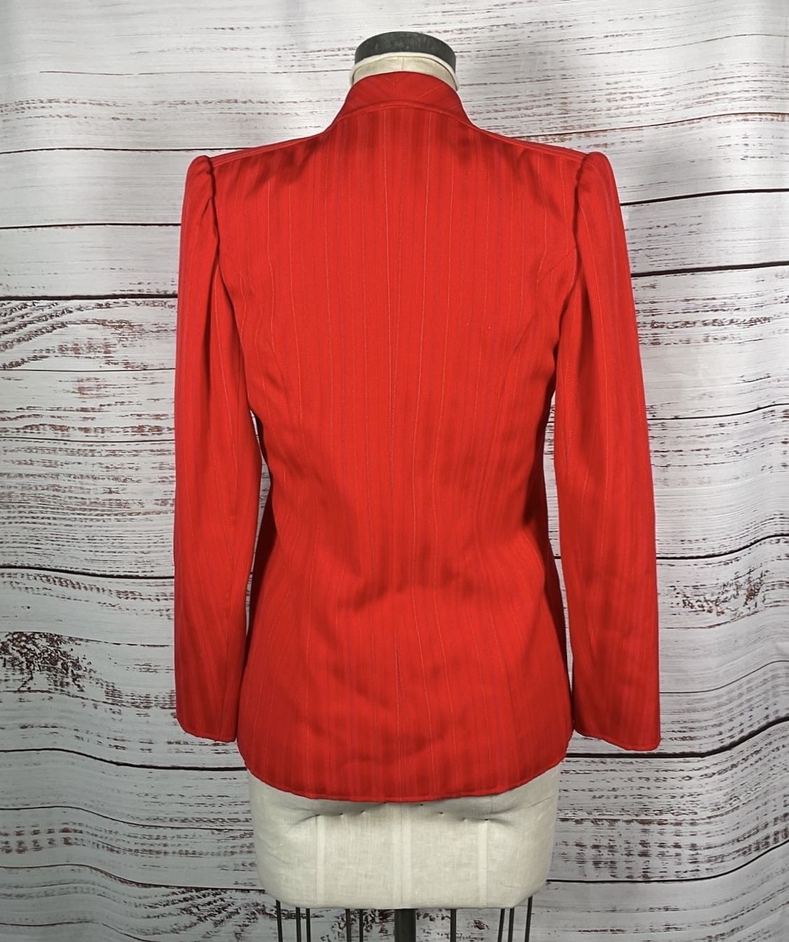 Emanuel Ungaro Red Pinstripe Blazer Women's - Size 10