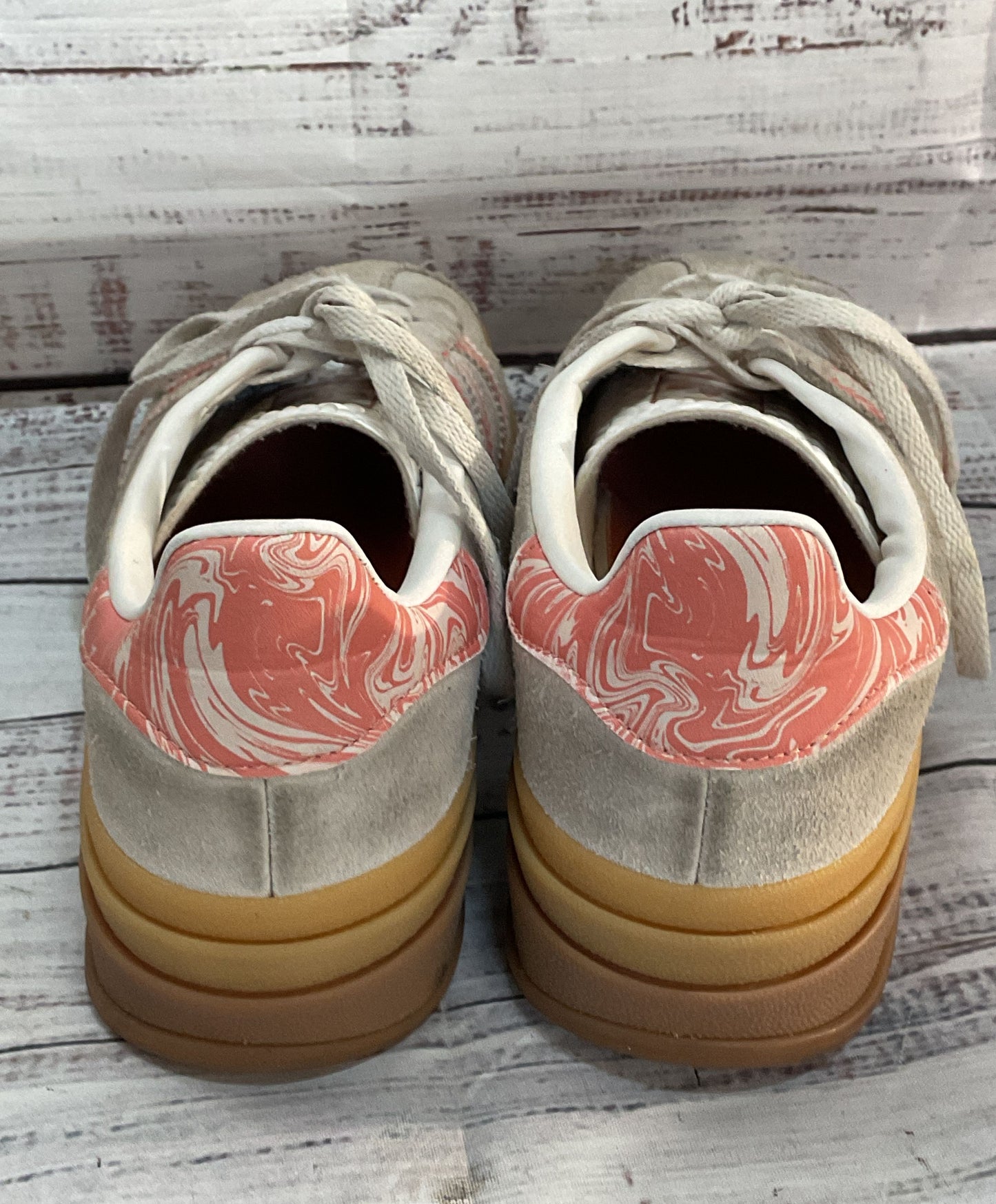 Adidas Gazelle Bold Platform Sneakers Grey Pink 6