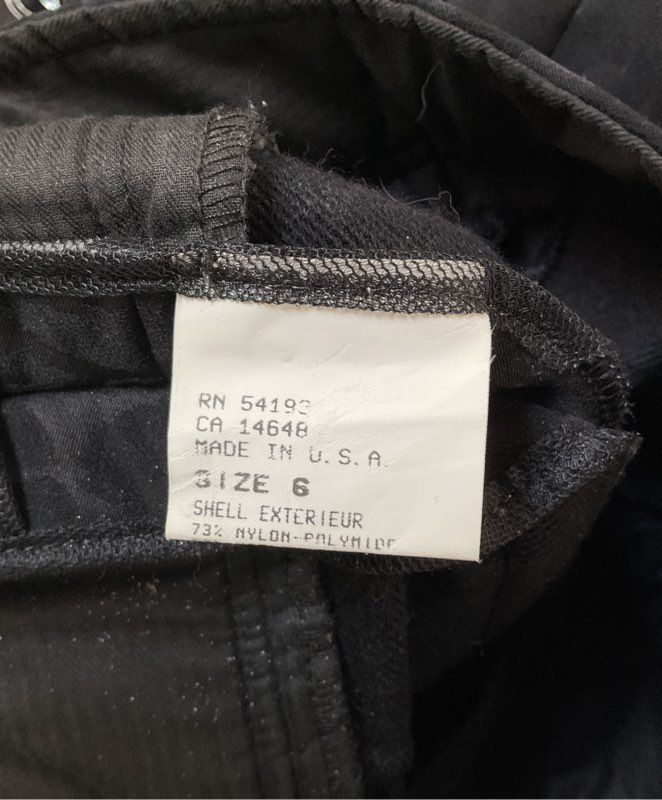 Bogner Vintage Dona High-Rise Tapered Stirrup Ski Pants in Black Women's Size 6