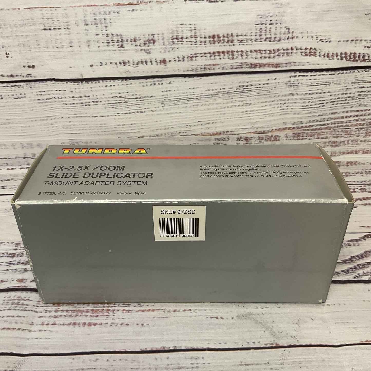 Tundra 1x-2.5x Zoom Slide Duplicator T mount Camera Lens