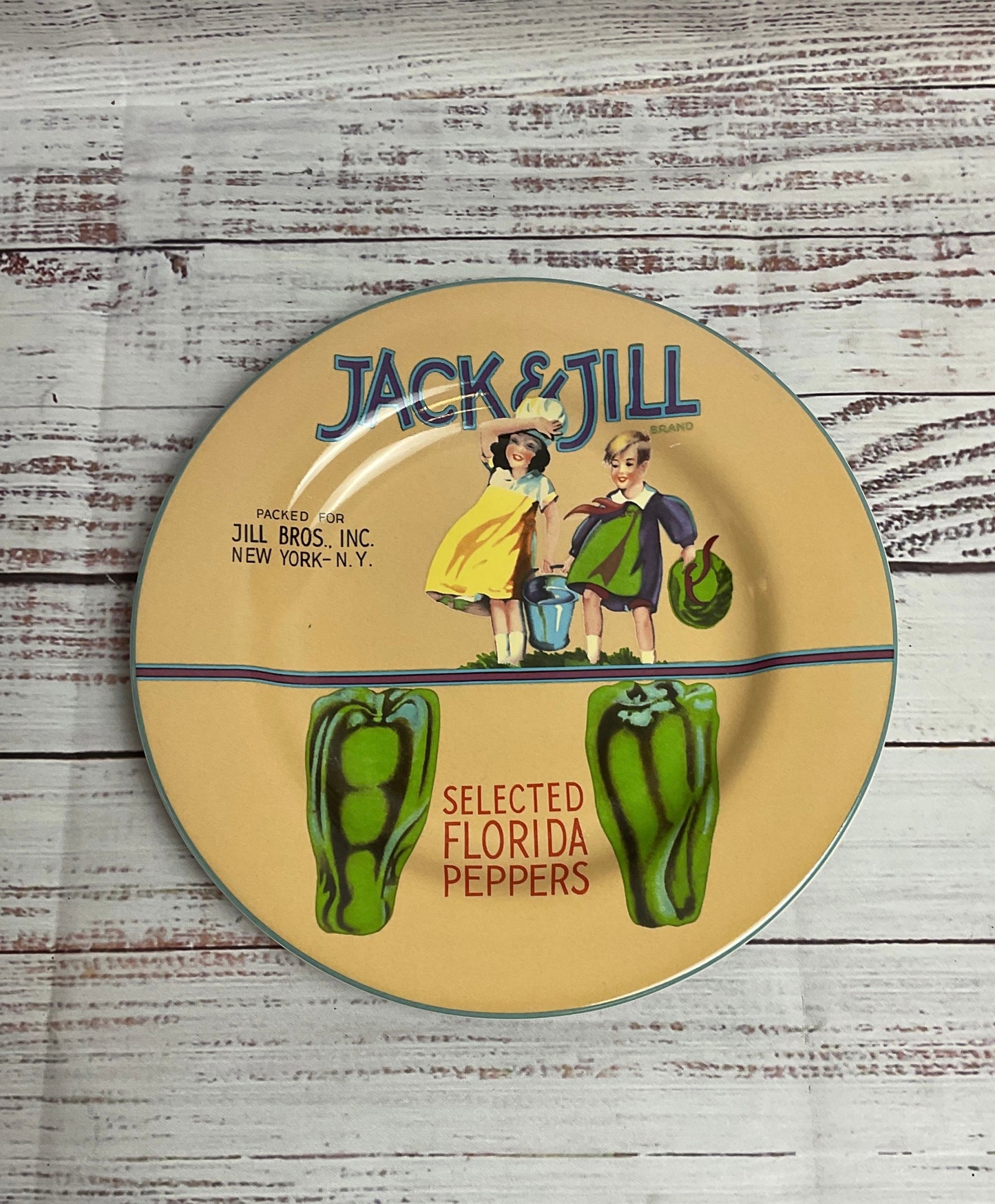 Sakura Oneida Vintage Label Jack And Jill 8" Plate