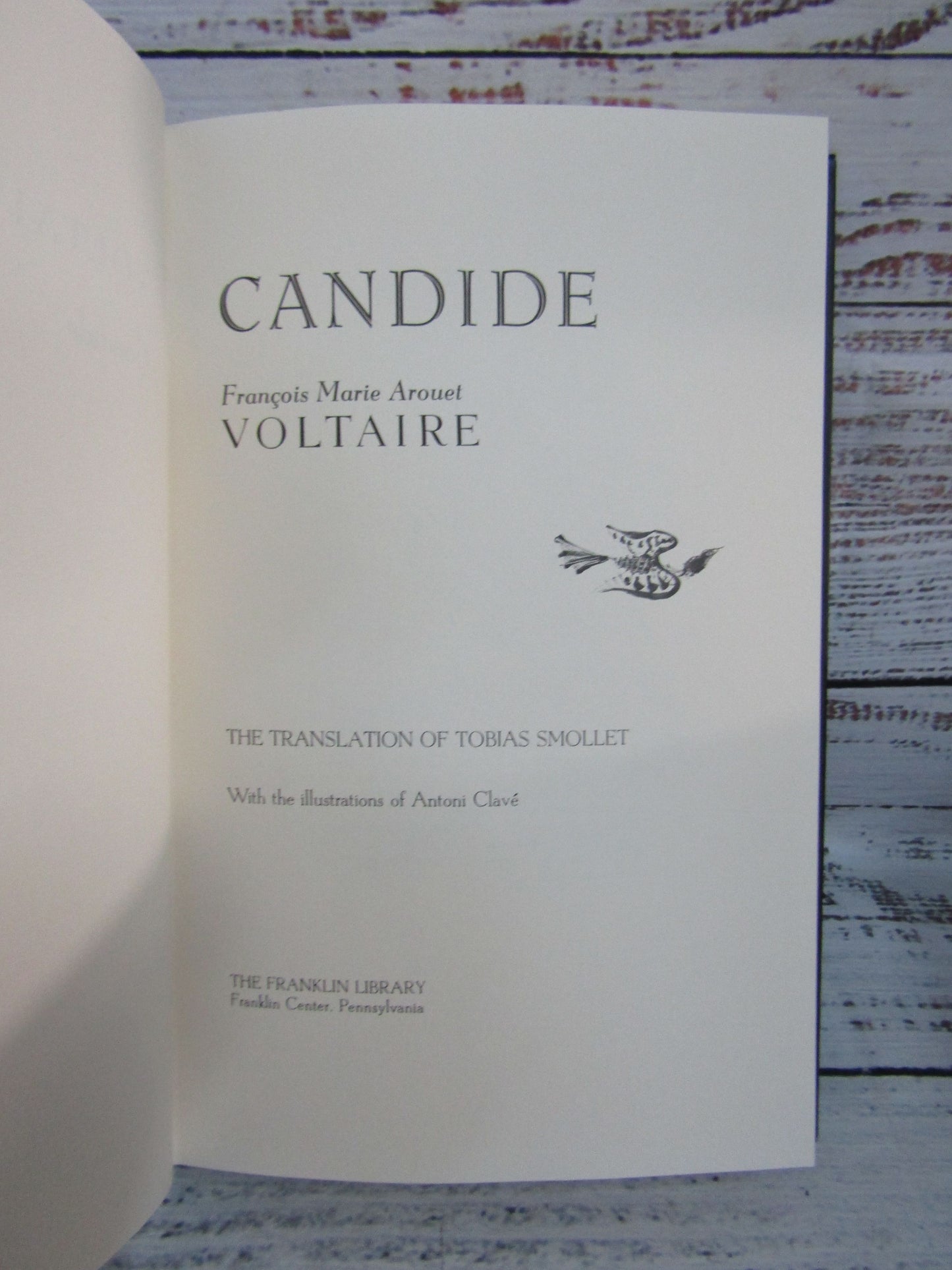 Franklin Library Candide by Francois Marie Arouet Voltaire