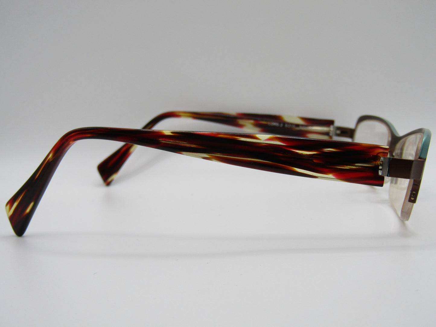 Face A Face Loris Women's Half-Rim Rectangular Eyeglasses Frame Made in France