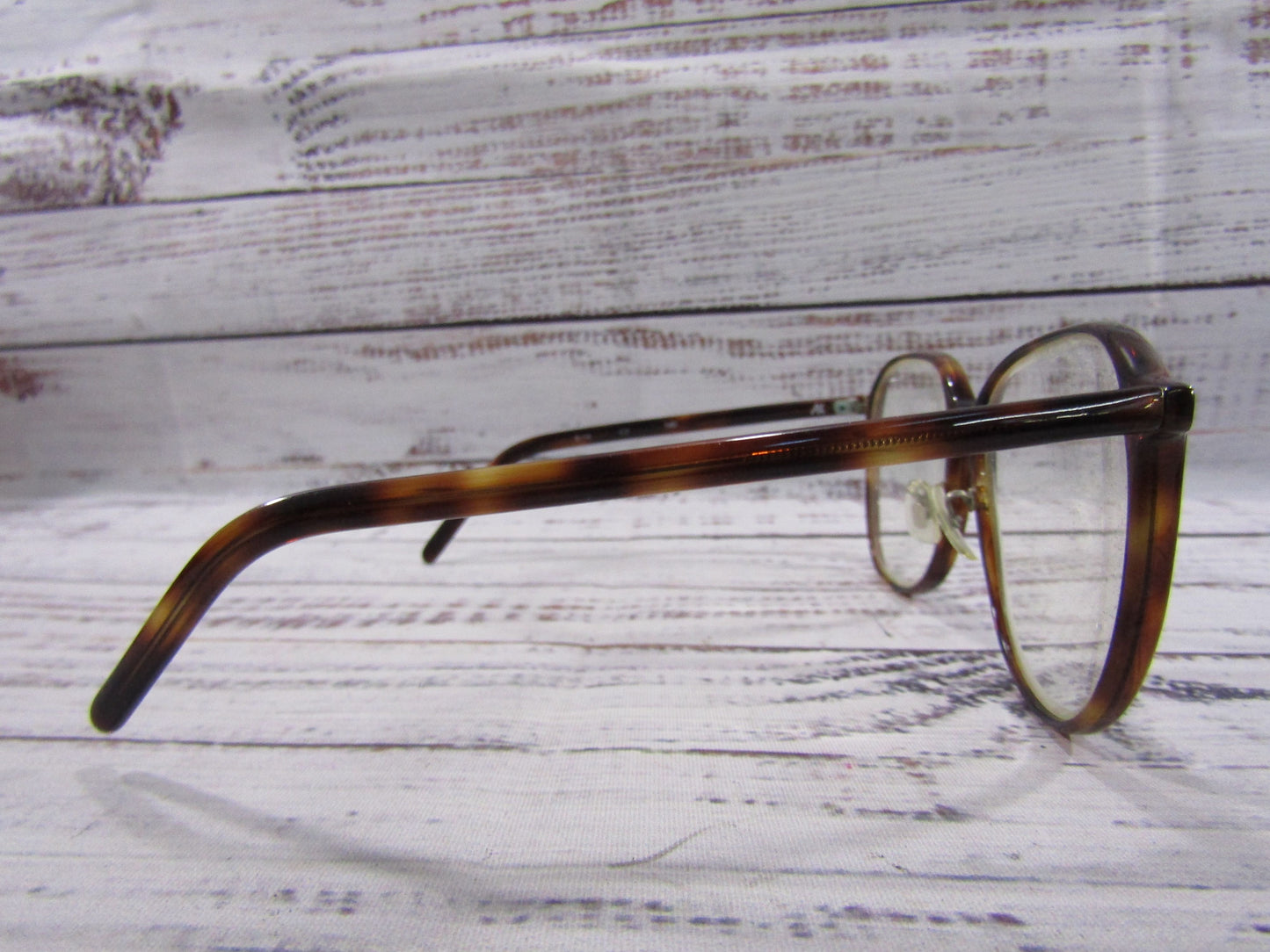 Vintage Revue Oversized Brown Havana Eyeglasses Frame Made in Italy