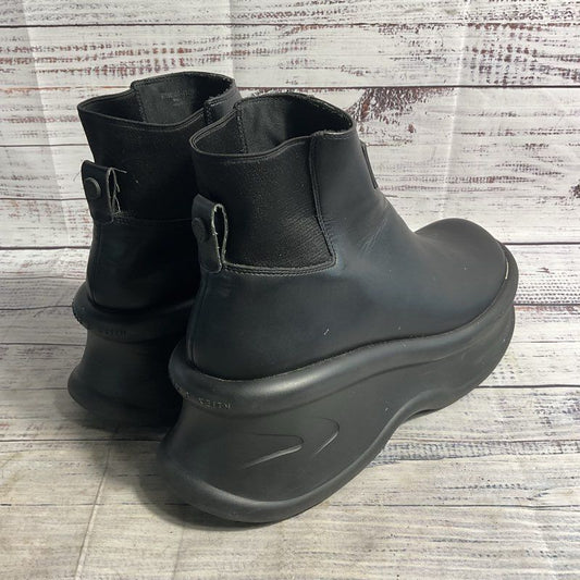 Charles & Keith Black Leather Platform Chelsea Boot Men's Size 11