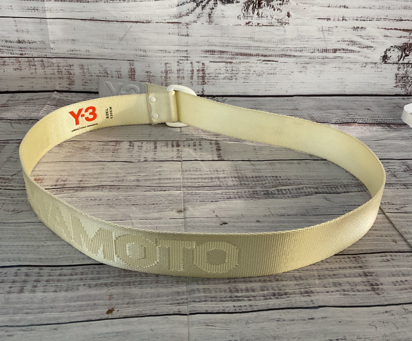 Adidas Yohji Yamamoto Y 3 Nylon 130cm Belt Beige Large
