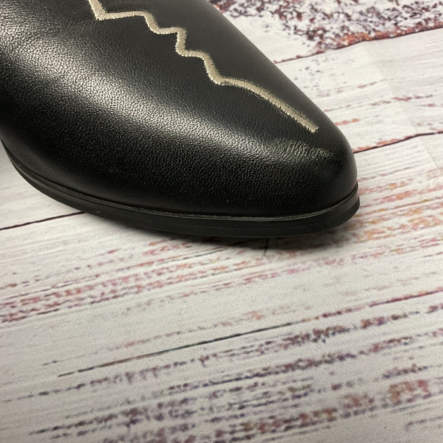 Grey City Black Ankle Boot Women Size 6.5