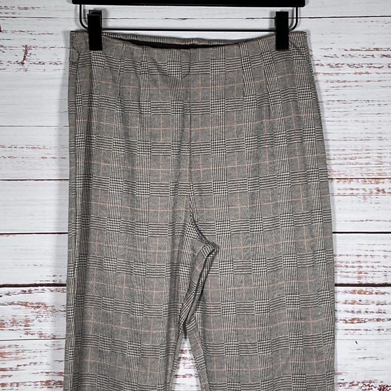 NWT FREE PEOPLE Women's Plaid Elastic Waist Pants- SZ 12