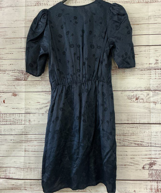 Women's The Kooples Paris Blue Silk Blend Wrap Dress Size 1/S Size 2-4