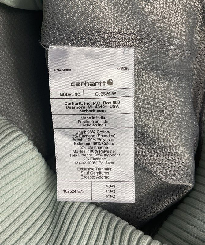 Carhartt Women's Crawford Bomber Jacket Light Green S