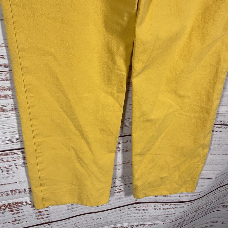 St. John Sport Essentials by Marie Grey Yellow Straight Leg Pants - Size 2