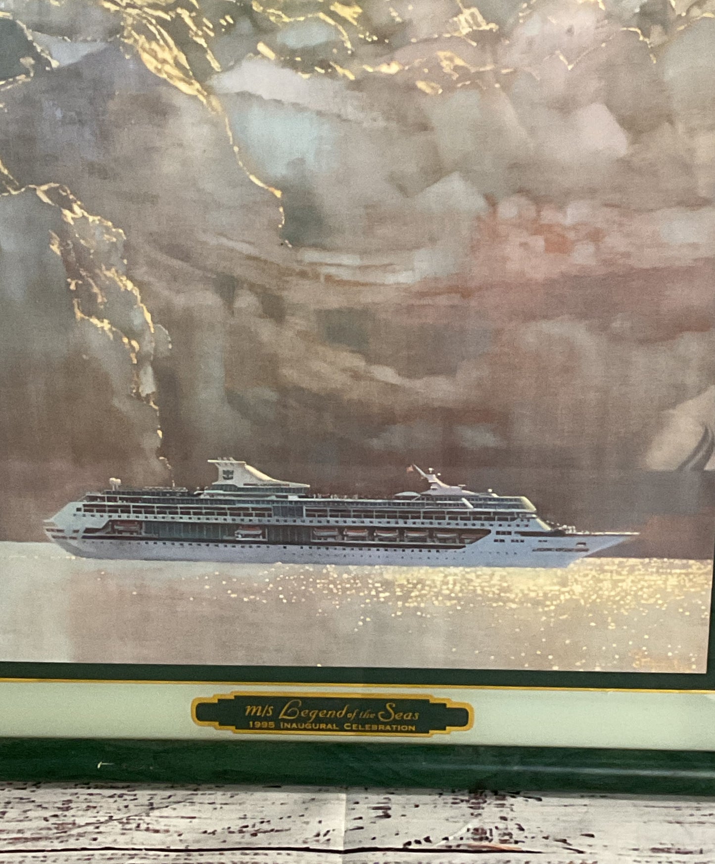 Legend of the Seas Royal Caribbean 1995 Inaugural Lithograph Bernie Fuchs