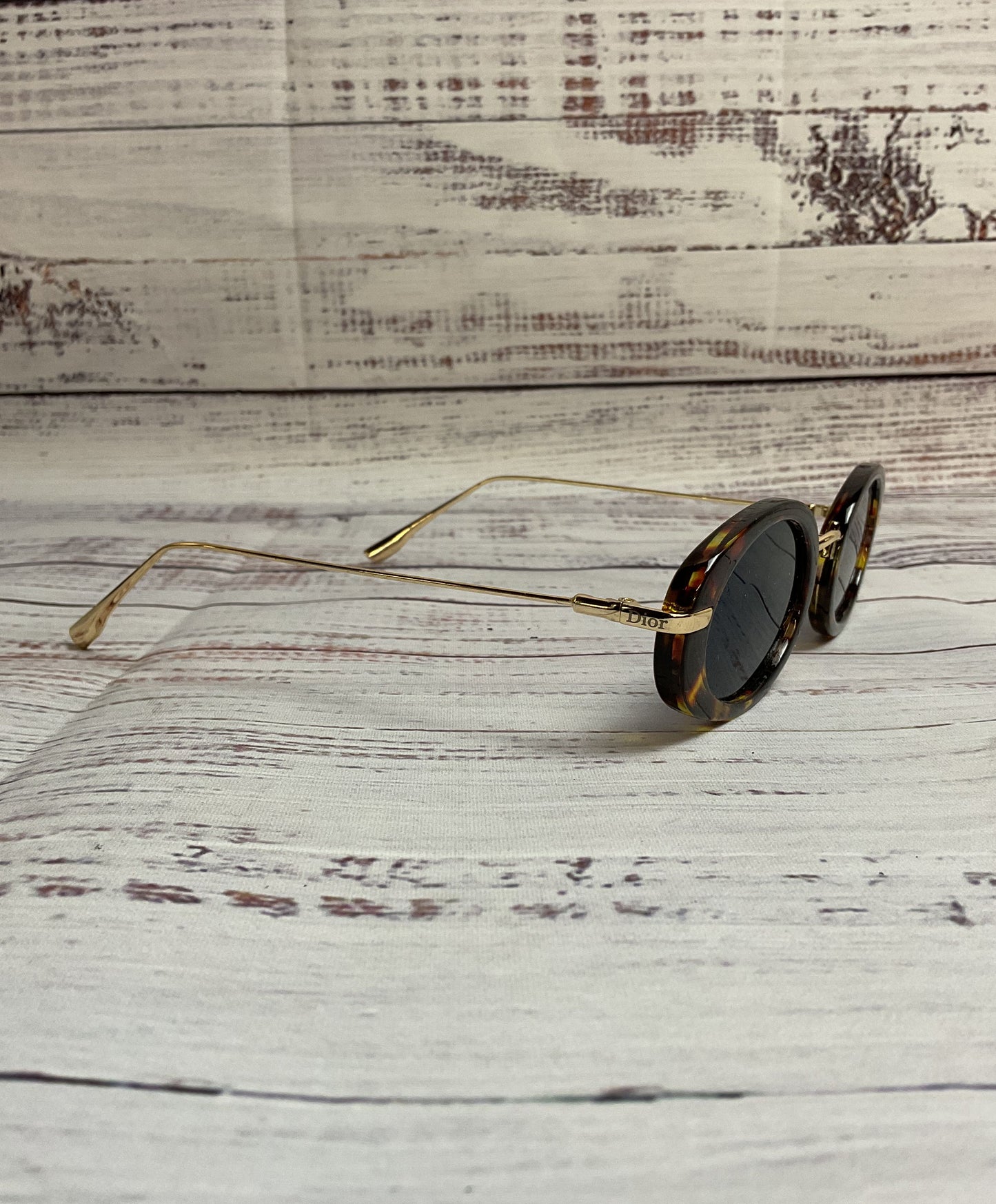 Beautiful Dior Havana Gold Hypnotic 2 46mm Round Sunglasses