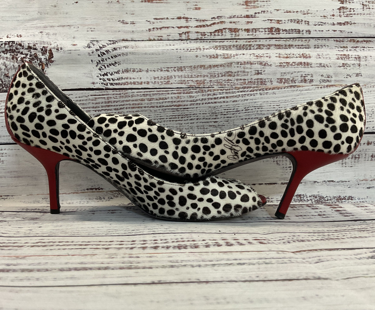 Donald J. Pliner Parr Women's Leopard Print Calf Hair Pumps Made in Italy