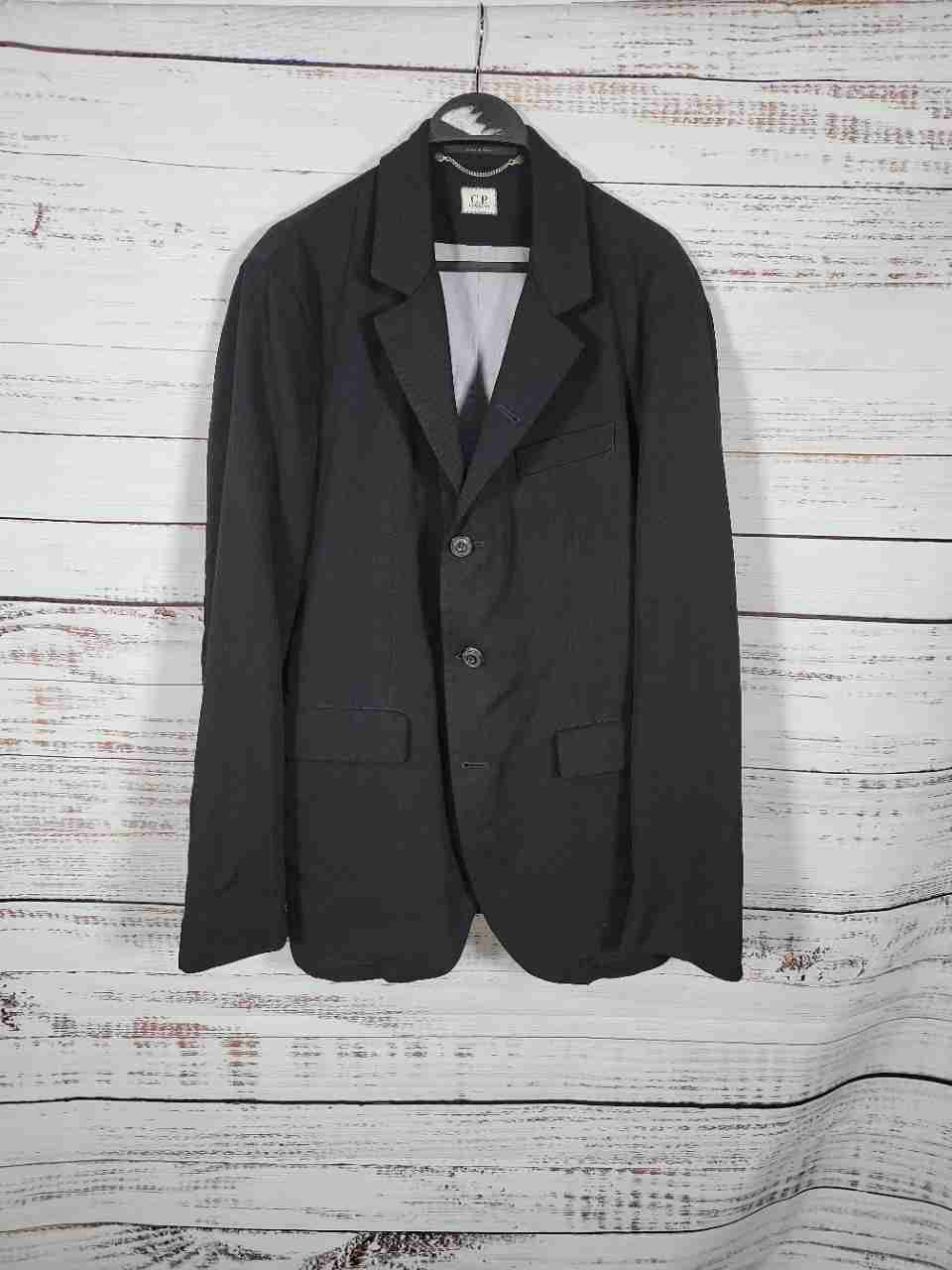 Men's C.P. Company Black Wool Jacket Size 54 US Size 44