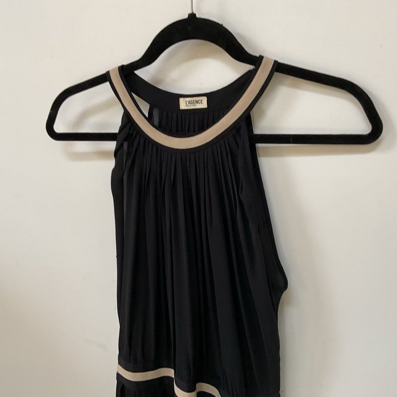 L'AGENCE Women's Black Halter Dress- SEE MEASUREMENTS