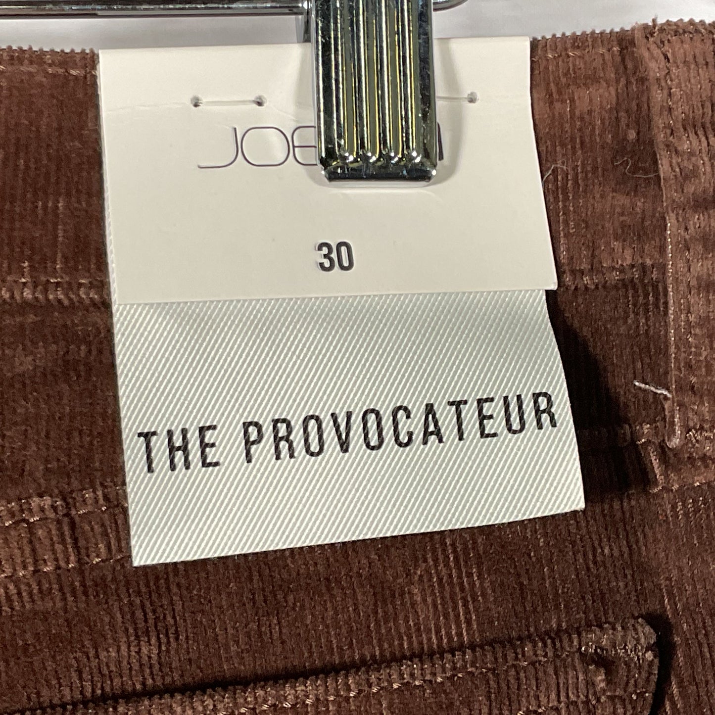 NWT JOE'S BROWN The Provocateur Women's Corduroy Jeans- SZ 30