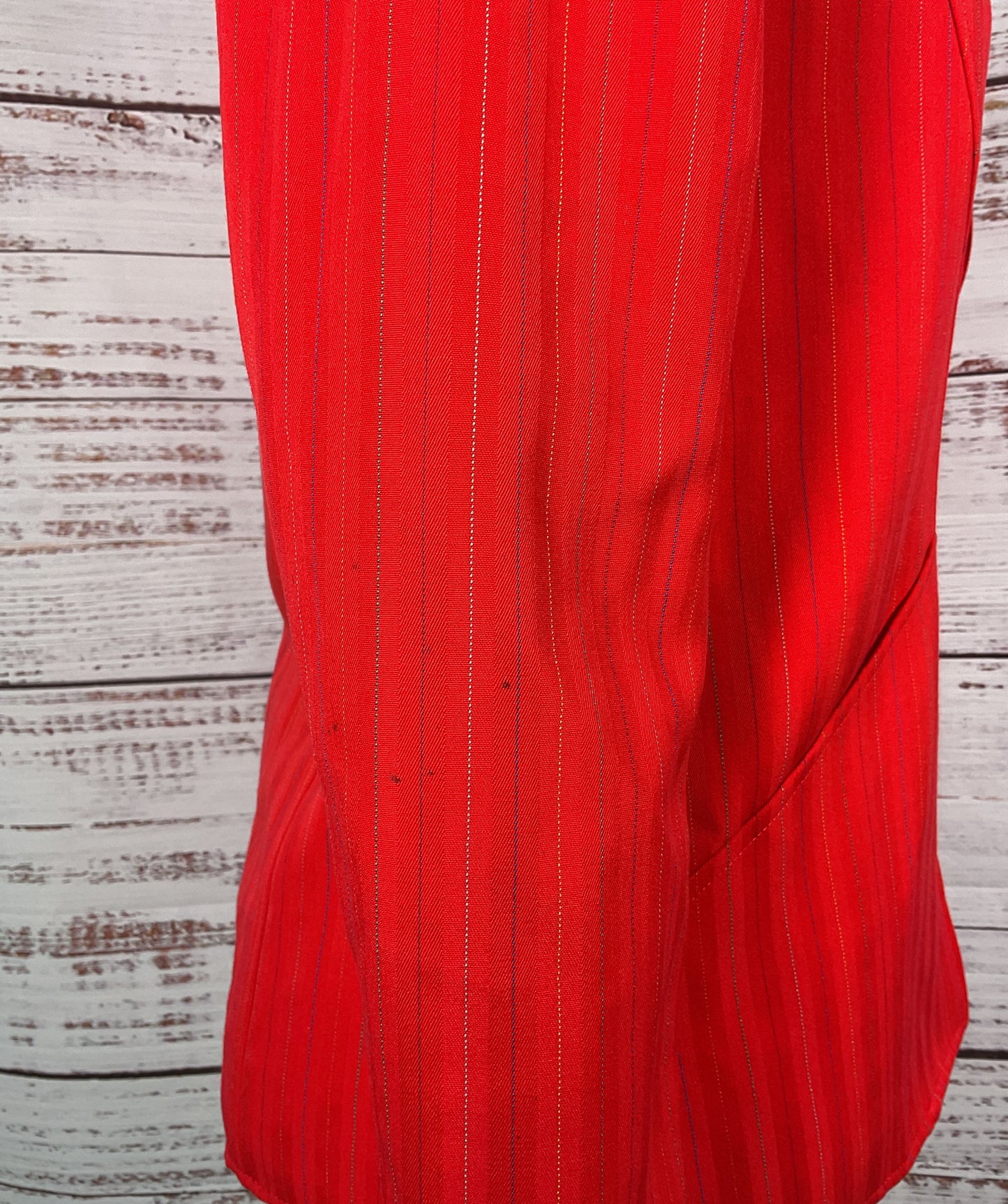 Emanuel Ungaro Red Pinstripe Blazer Women's - Size 10