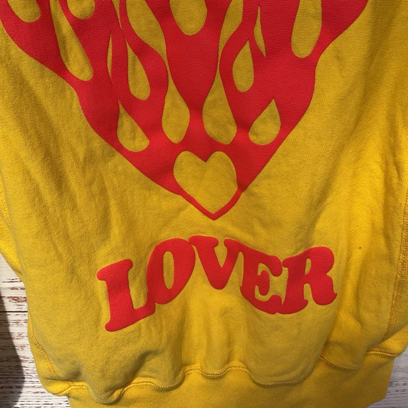 Bianca Chandon Flaming Lover Hoodie Yellow Size Small