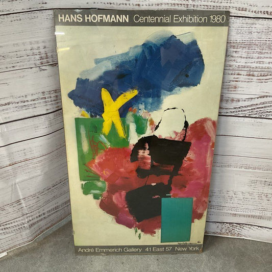 VTG. HANS HOFMANN Centennial Exhibition 1980 Gallery Poster- 38.5" X 21.75"