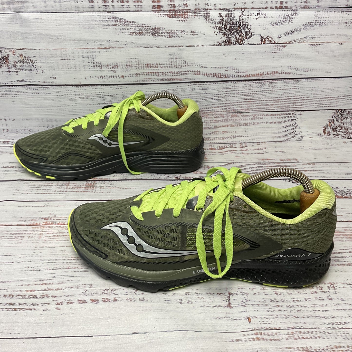Saucony Kinvara 7 Green Sneaker Athletic Shoe Men Size 8.5