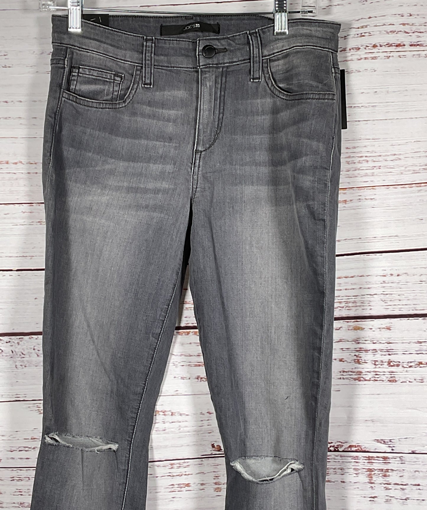 Joe's Jeans Distressed Skinny Ankle Jeans Gray 27